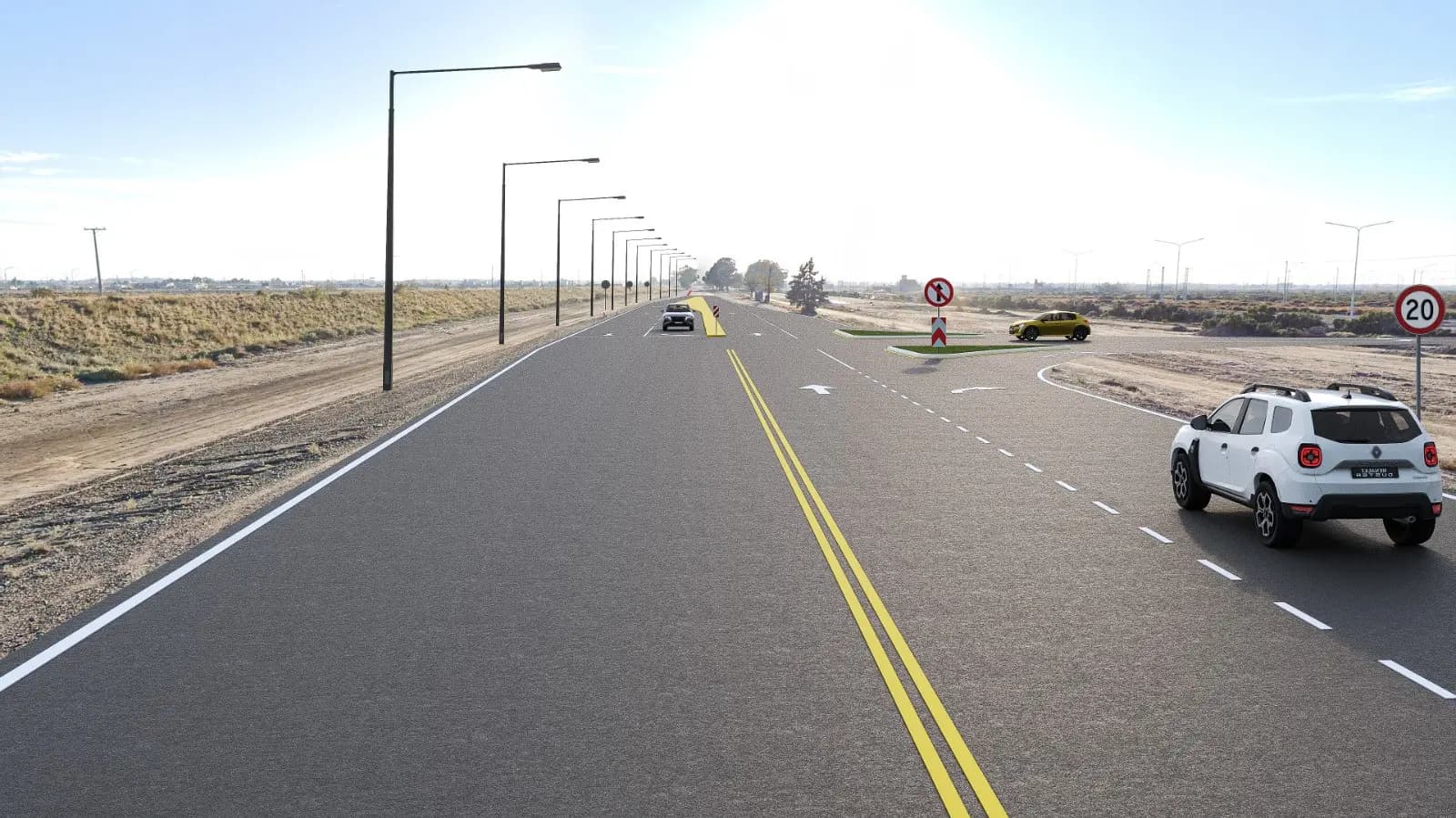 Así quedarán con la repavimentación las rutas provinciales 1 y 51 en Viedma