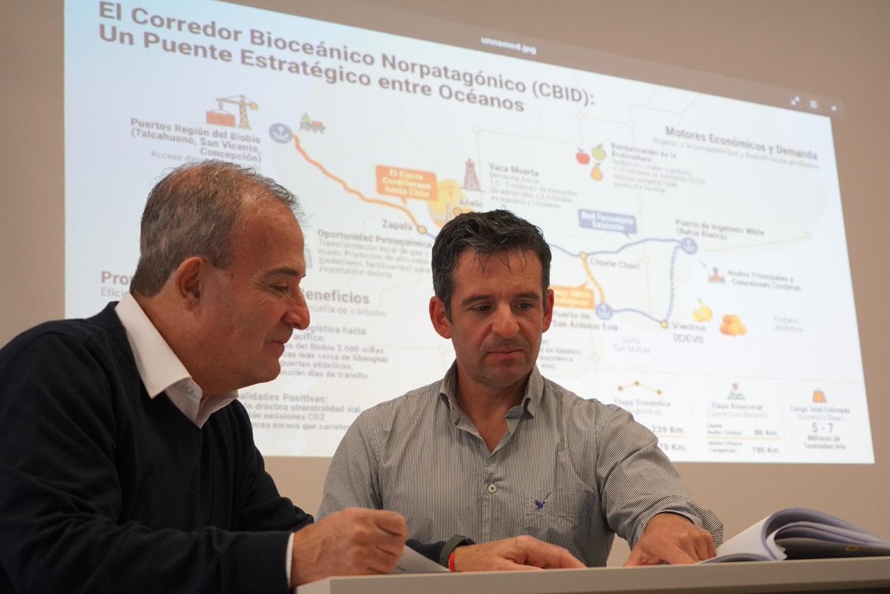 Pesatti presentó al coordinador técnico del Corredor Bioceánico y lanzó la web oficial del proyecto