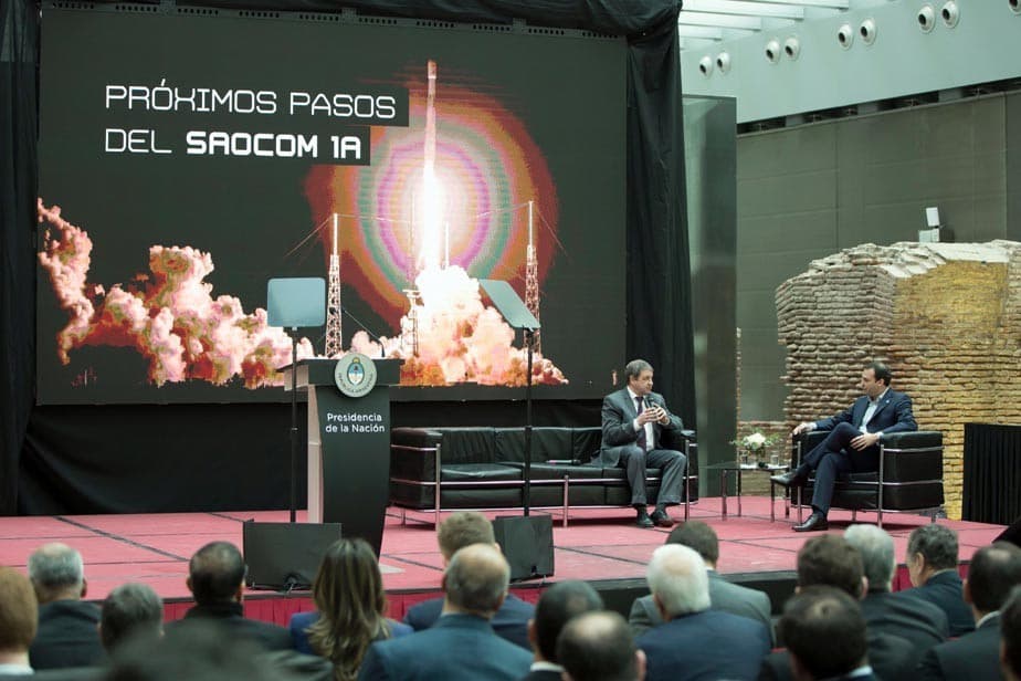 Un nuevo satélite construido por INVAP fue presentado en Buenos Aires