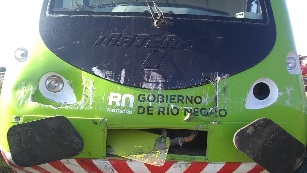 Chocó el Tren Patagónico con un camión en Bariloche