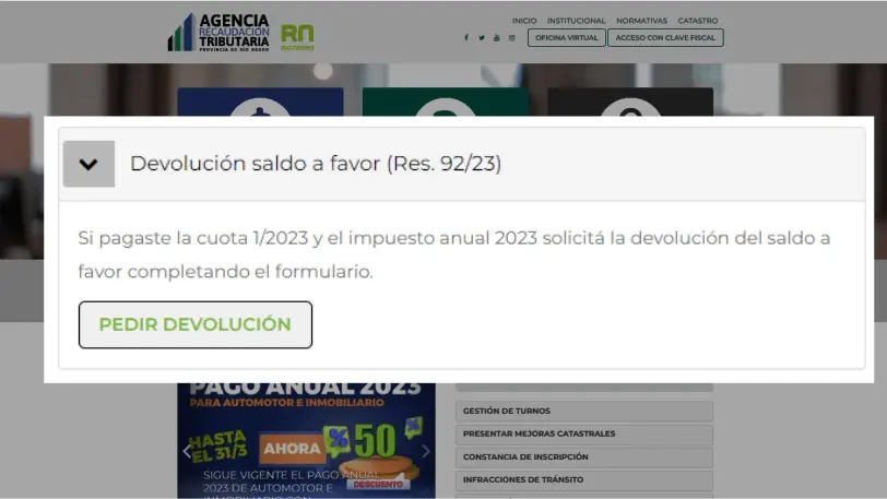 Pueden pedir la devolución los que hayan pagado la primer cuota y anual del impuesto al automotor e inmobiliario