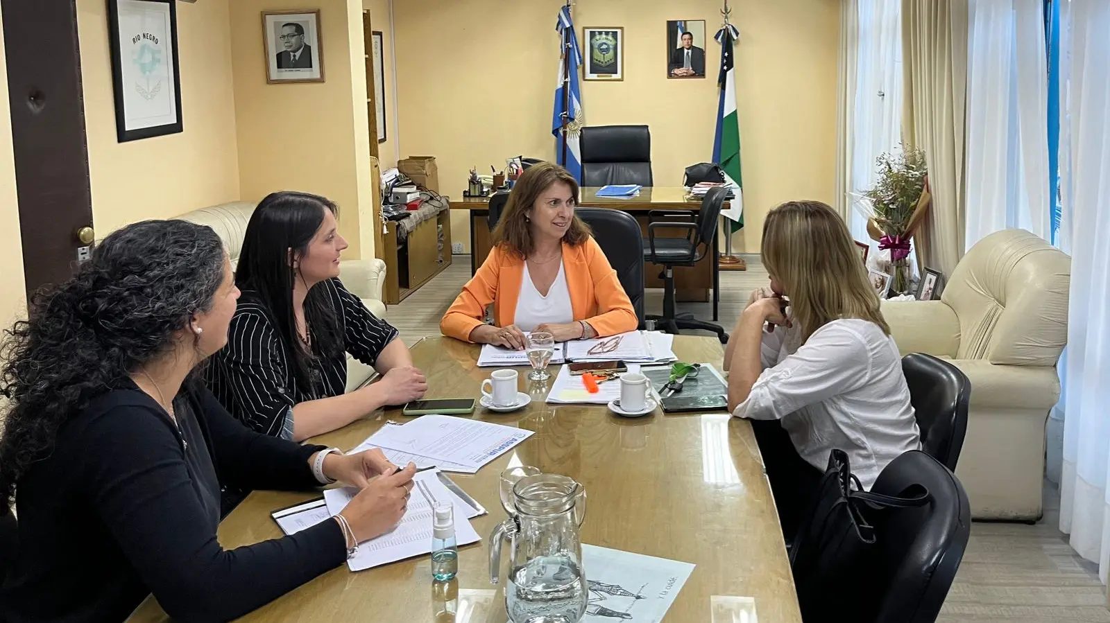 Los gremios de ASSPUR y UPCN fueron recibidos por la Ministra Senesi