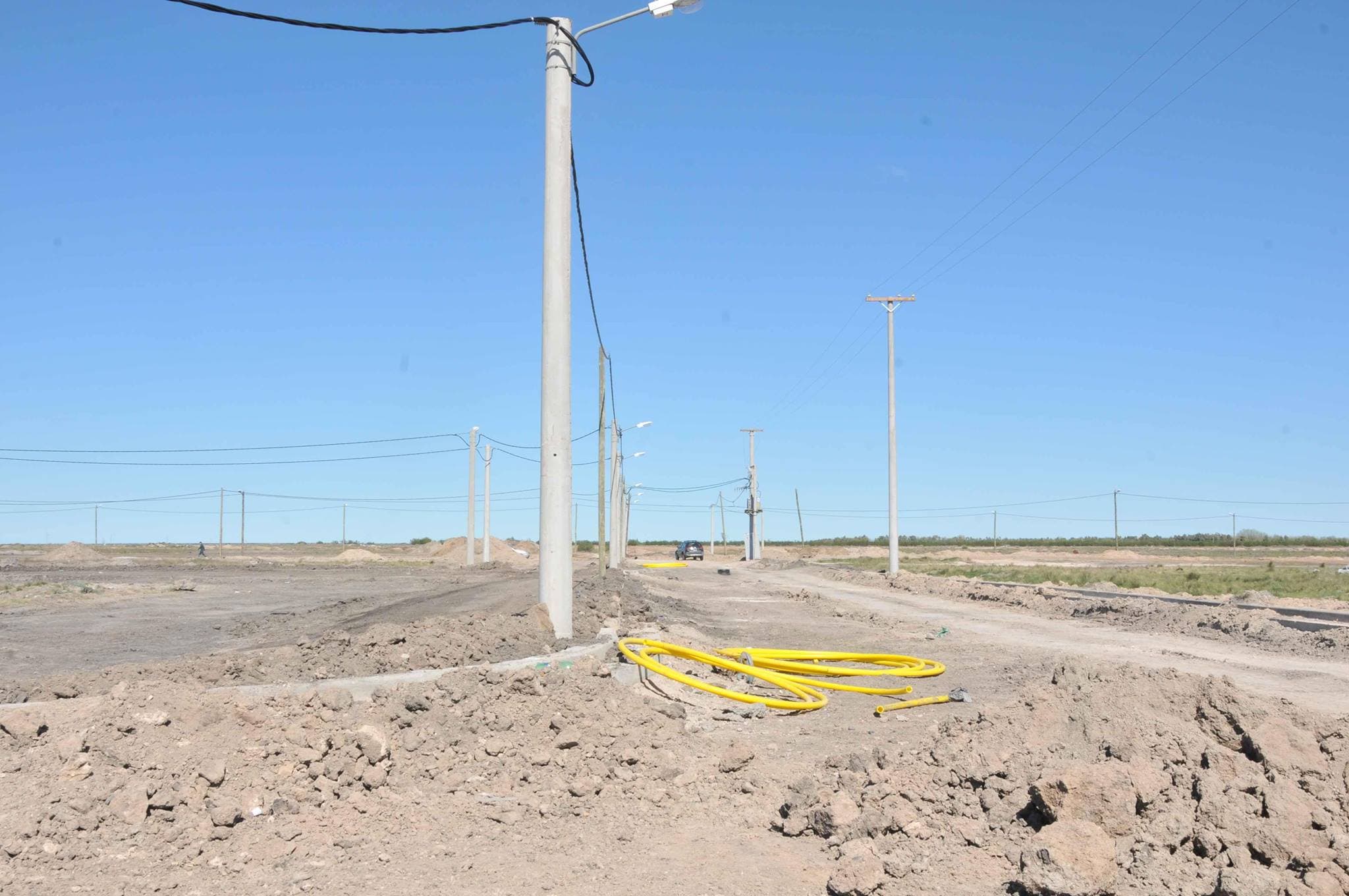 Se realizan las obras de gas en los barrios 30 de Marzo y 22 de Abril
