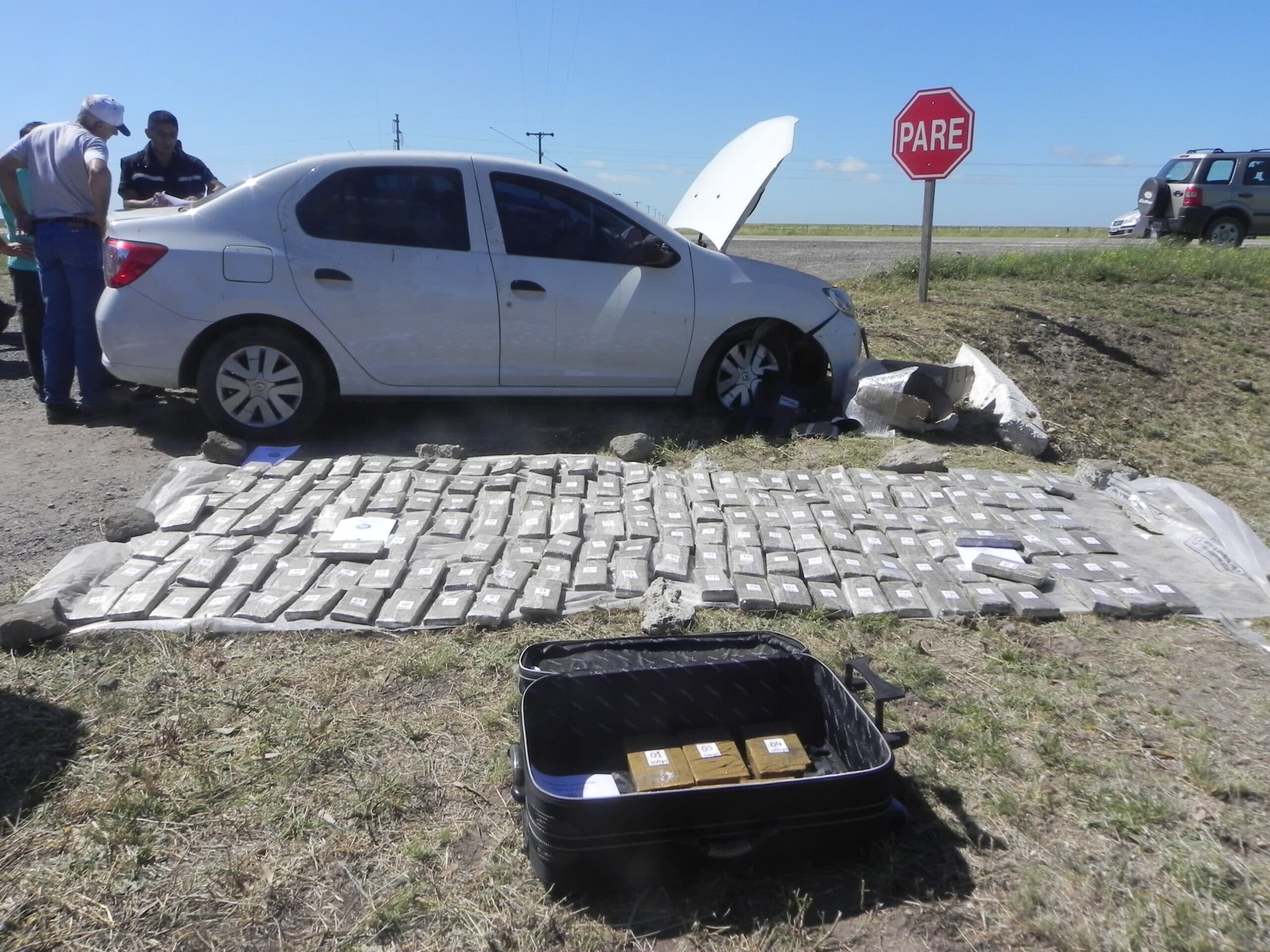 Secuestraron 35 kg de marihuana y 2 kg de cocaína en Viedma y el partido de Patagones, hay detenidos