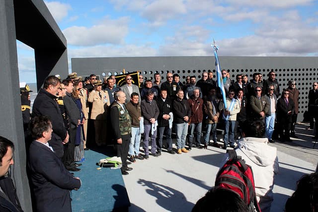 Fue inaugurado el memorial en honor a los héroes de Malvinas en El Cóndor