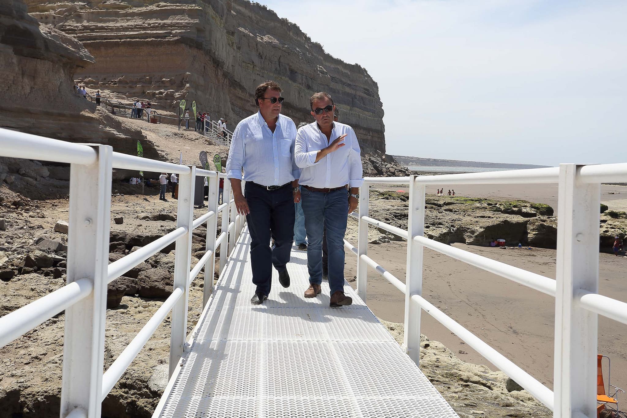 Inauguraron las nuevas pasarelas y escaleras de “El Espigón”