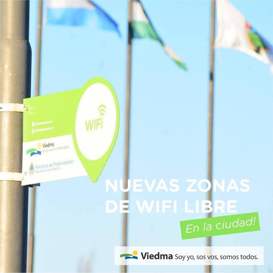 Suman zonas con acceso a wifi libre en la costa de Viedma