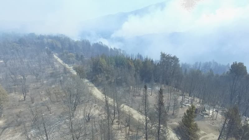 En El Bolsón sigue activo el fuego y los combatientes siguen trabajando para contener las llamas