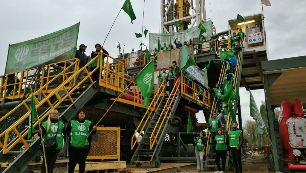 ATE bloqueó el igreso a pozos de petróleo y gas en Allen