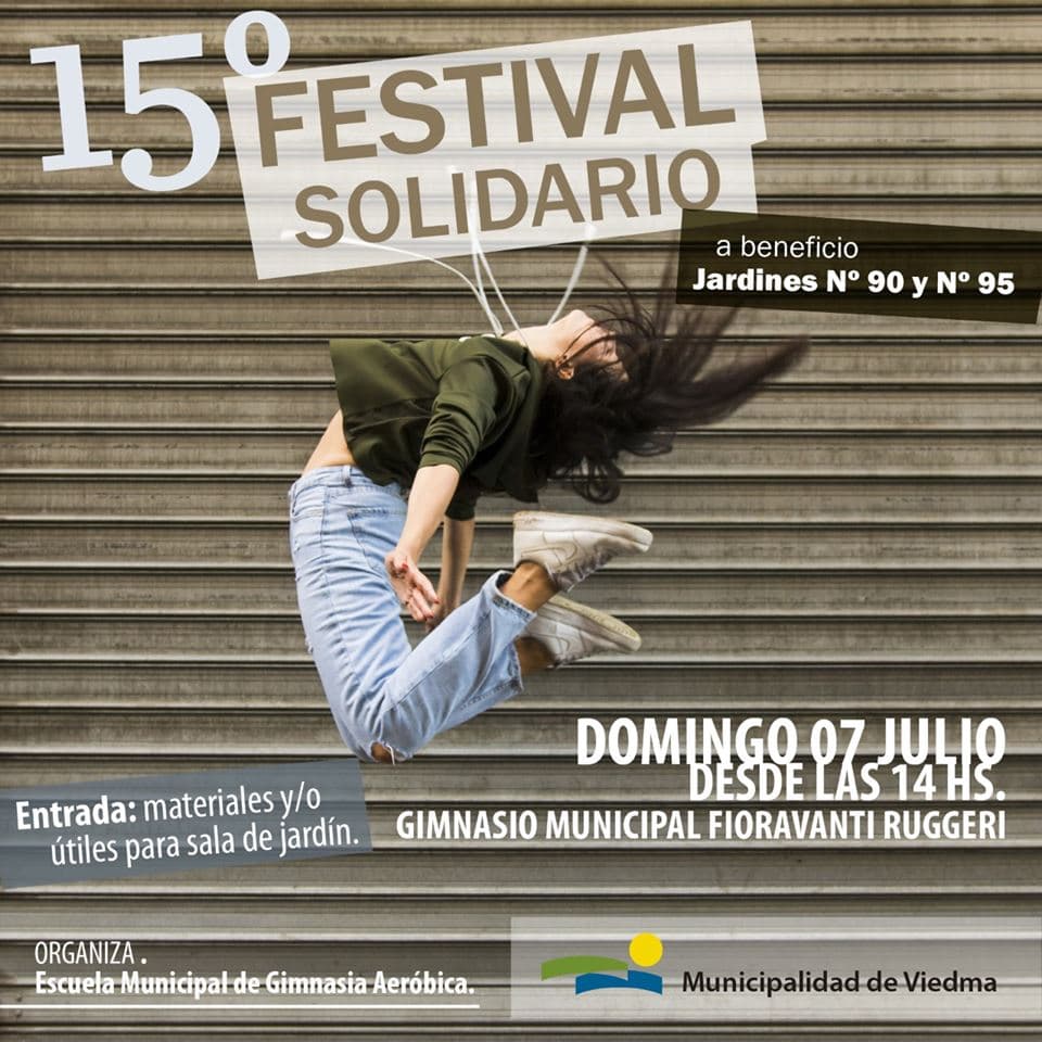 Se realizará el 7 de julio la nueva edición del Festival Solidario en Viedma