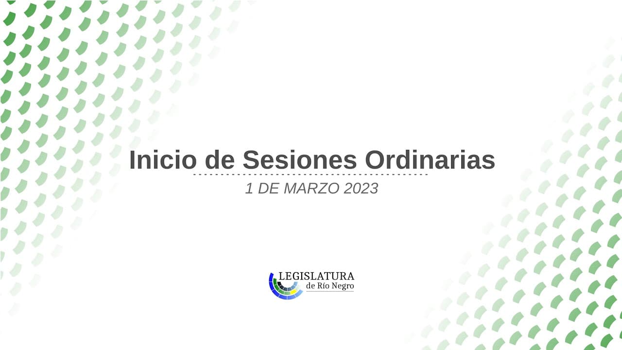 Apertura de Sesiones Ordinarias Legislatura de Río Negro