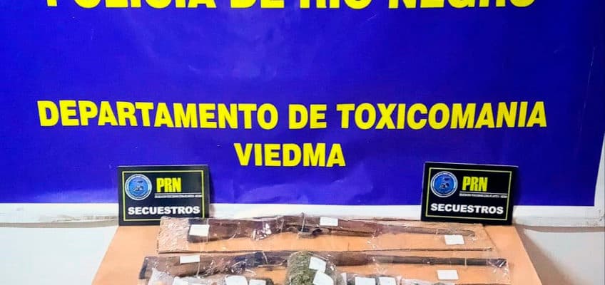 Tres detenidos en distintos operativos por venta de drogas en Rio Negro
