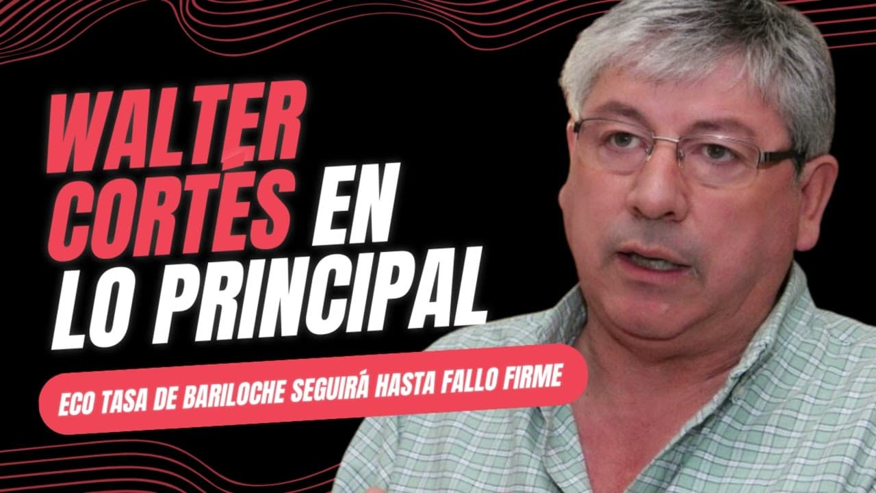 La Ecotasa se seguirá cobrando en Bariloche hasta que el fallo quede firme, aseguró Cortés