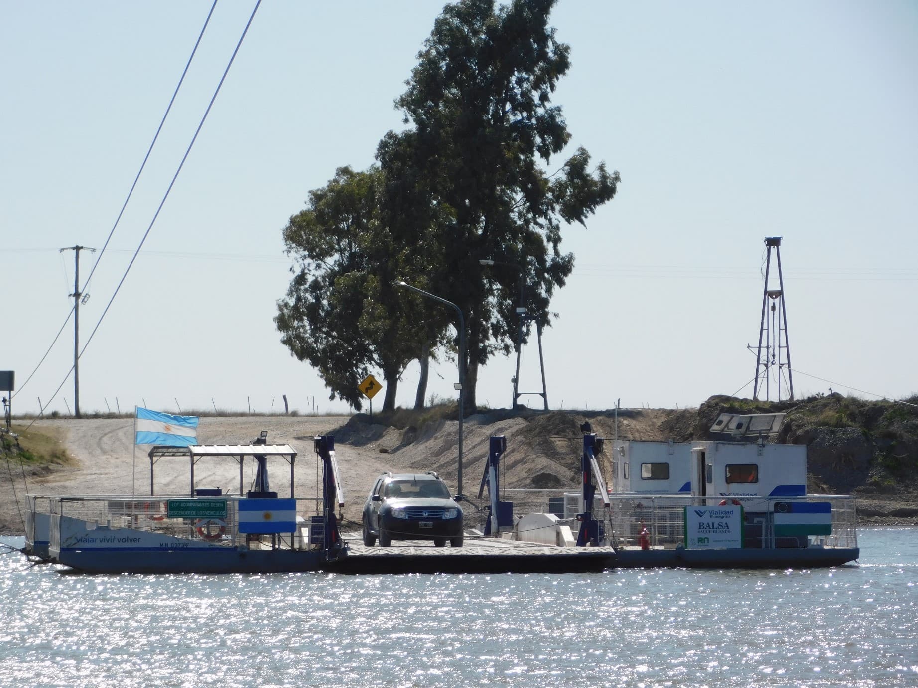 No está funcionando la Balsa de Guardia Mitre por la caída de un rayo en el sistema