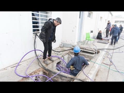 En el hospital Zatti el 80% de la obra eléctrica ya está culminada