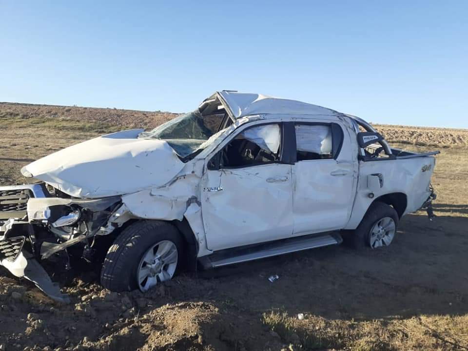 Volcó la camioneta donde viajaban el ministro Deco y el Secretario General Sanguinetti
