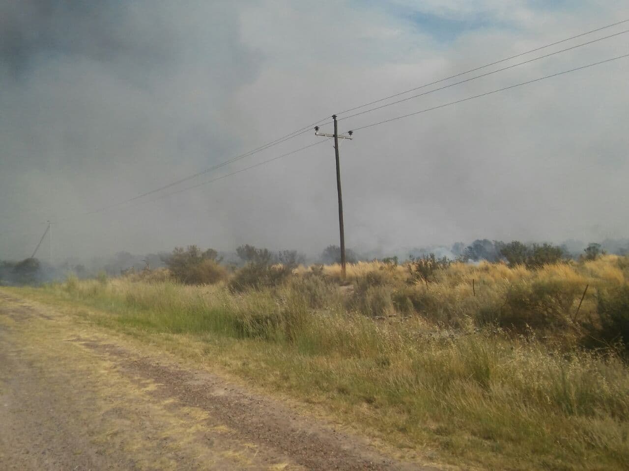 Se habilitó la ruta Nº1 y el incendio por ahora está controlado