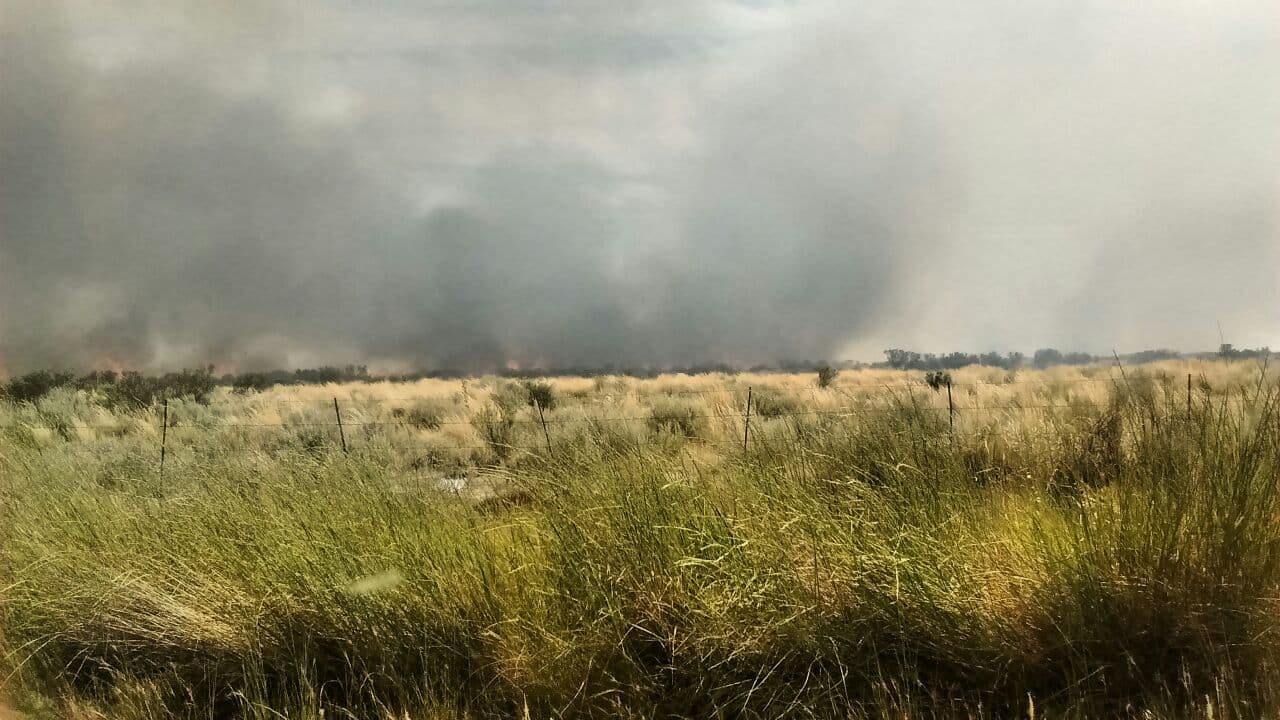 “El incendio todavía no está extinguido, pero los focos que están prendidos están controlados”