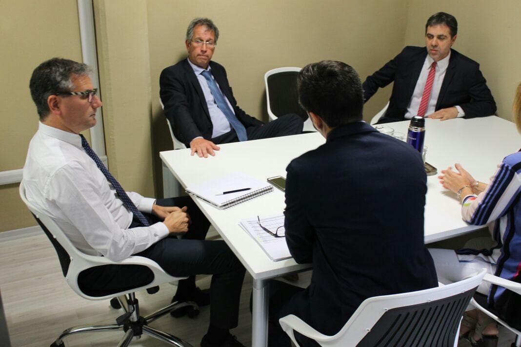 Apcarian y Crespo recorrieron las instalaciones de la Oficina Judicial