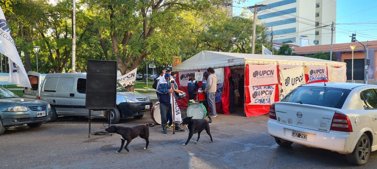 UPCN levanta la carpa instalada frente a la Casa de Gobierno