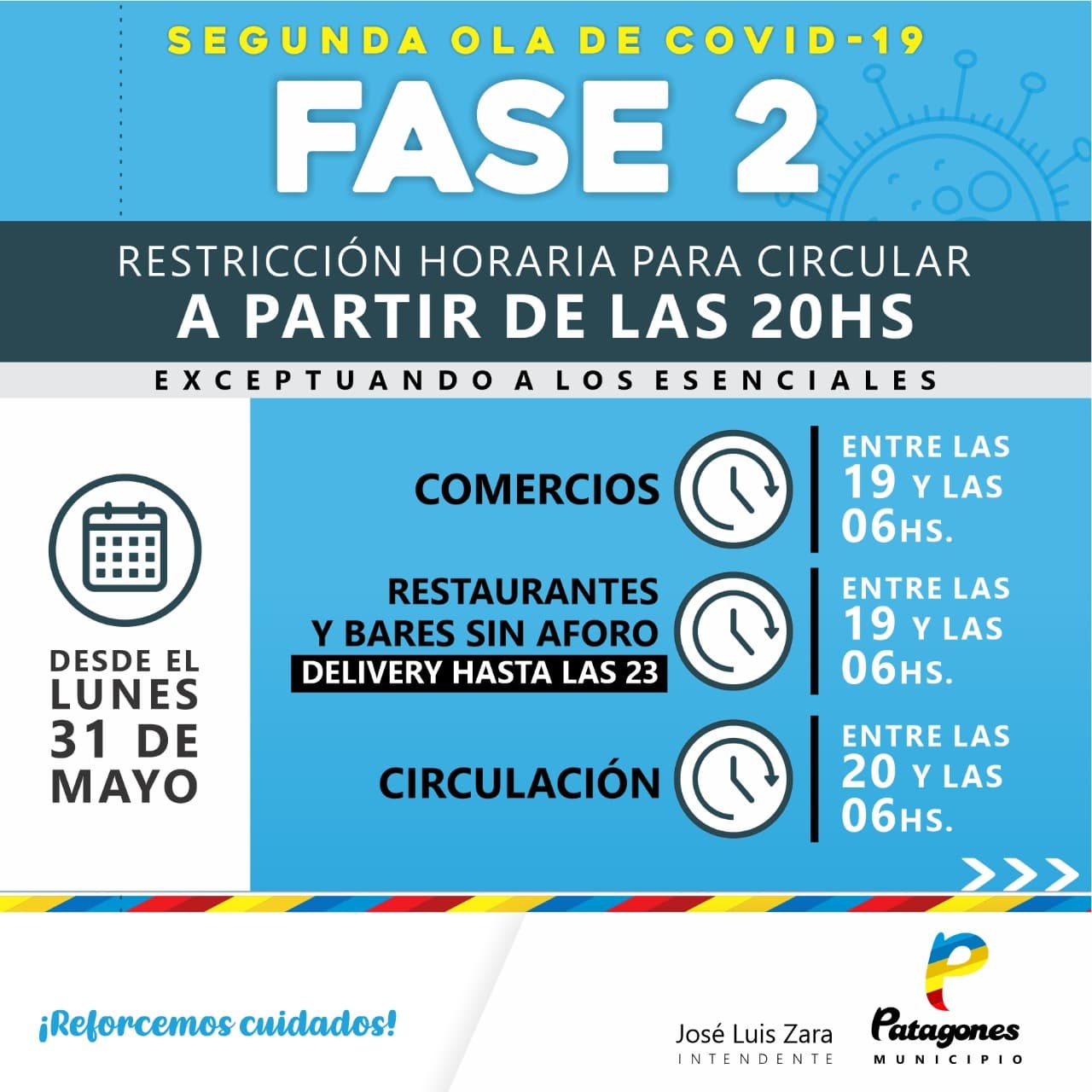 Este lunes 31 de mayo, Patagones ingresa a Fase 2