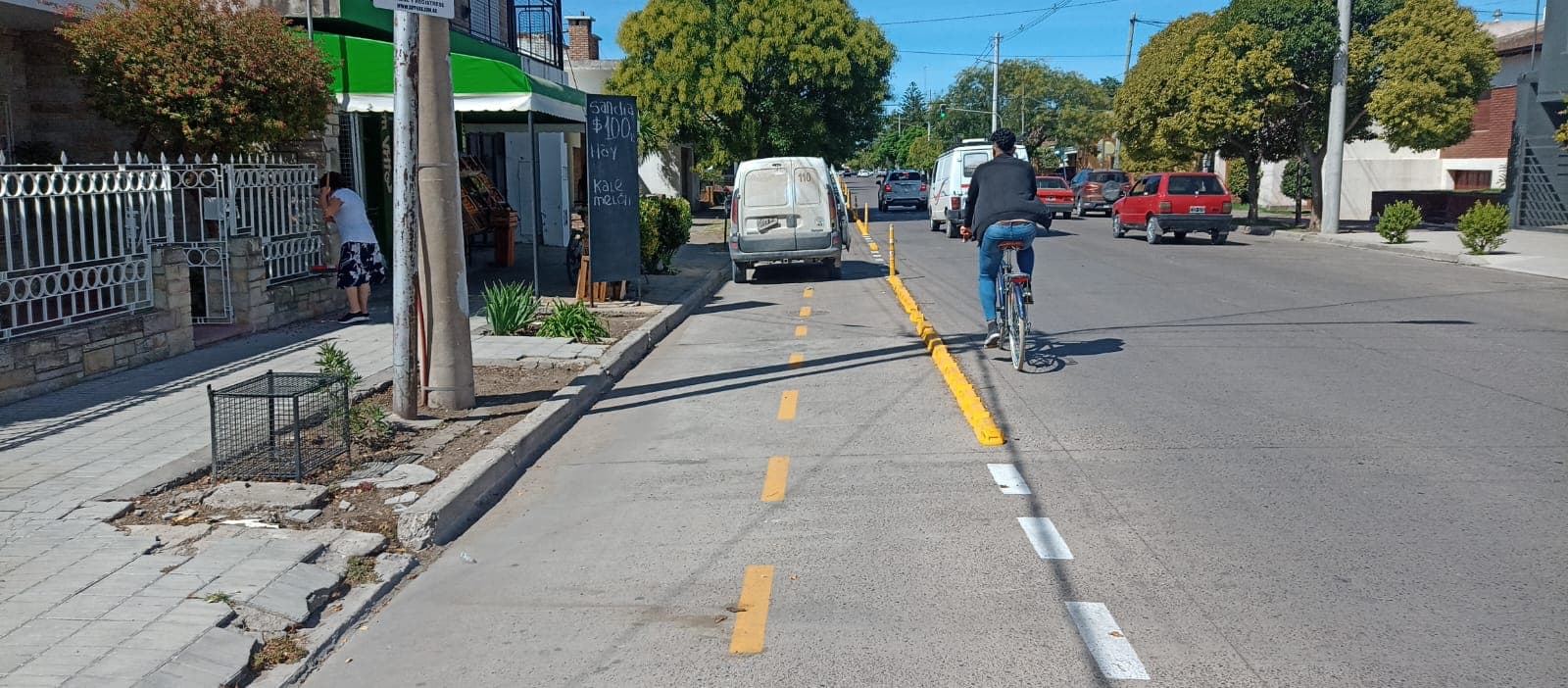 Comerciantes de Viedma manifiestan su descontento con las bicisendas