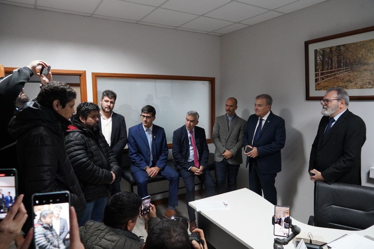 Sitrajur fue recibido por los integrantes de los bloques legislativos
