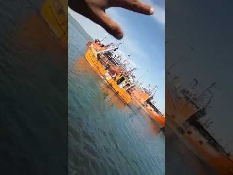 El barco pesquero que se hundió fue filmado cuando salía