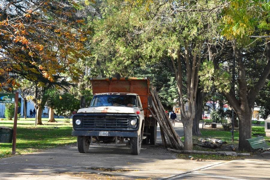 Iniciaron la remodelación de la plaza Alsina, los trabajos superan los cuatro millones de pesos