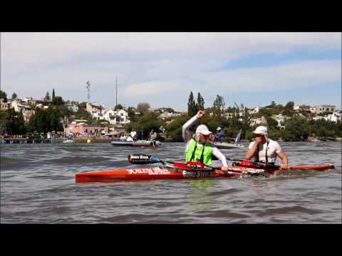 Final en Viedma K2 Senior de la Regata del Rio Negro 2017