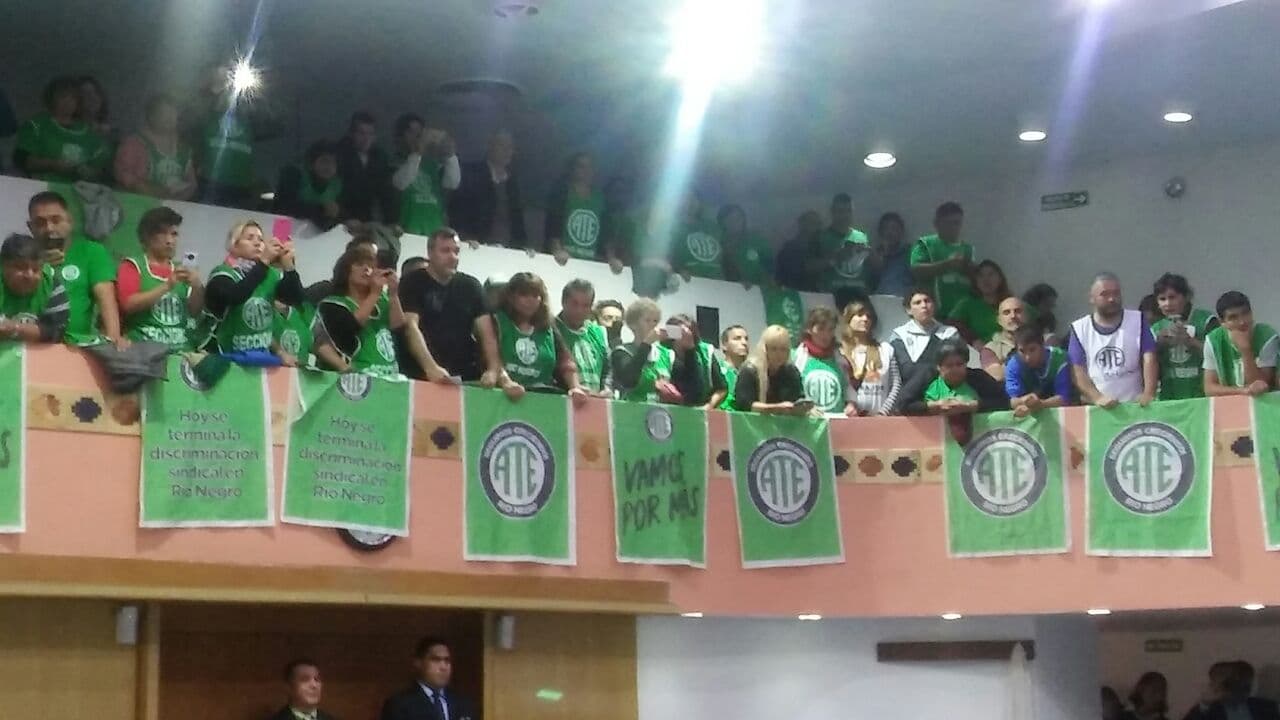 VIDEO: Así festejó ATE la aprobación de la ley en la Legislatura