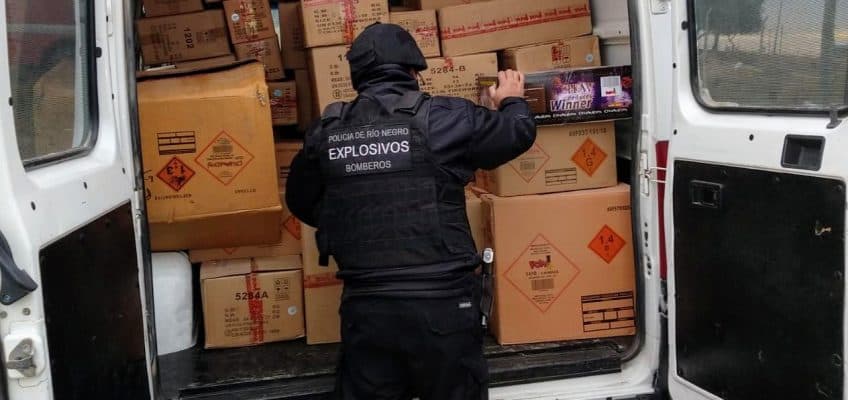 Destruyen más de 600 kilos de de pirotecnia