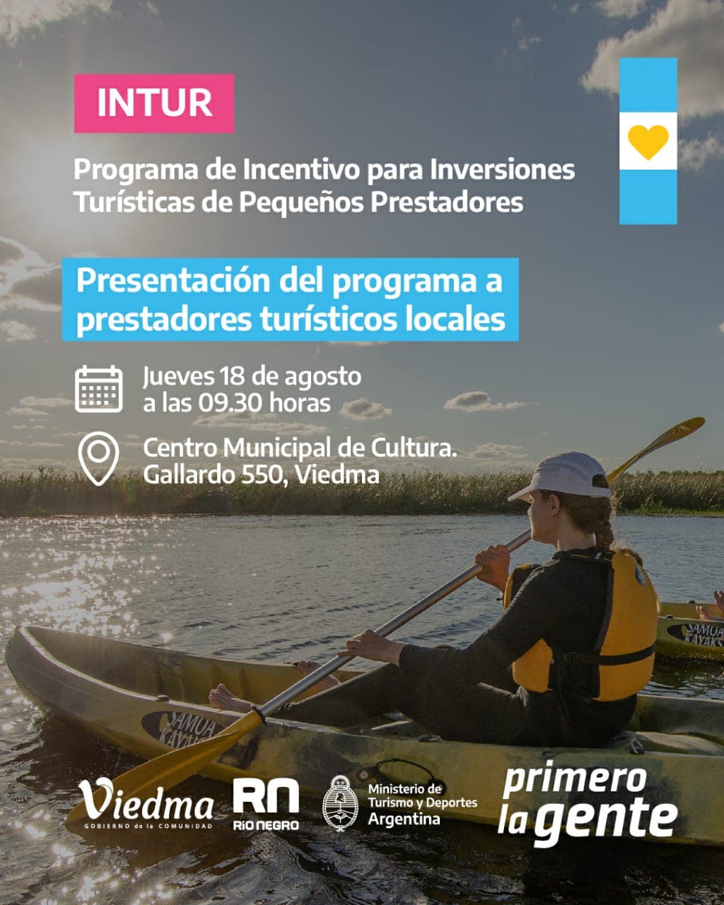 Otorgarán hasta un millón de pesos a pequeños emprendedores y prestadores de servicios turísticos en Viedma