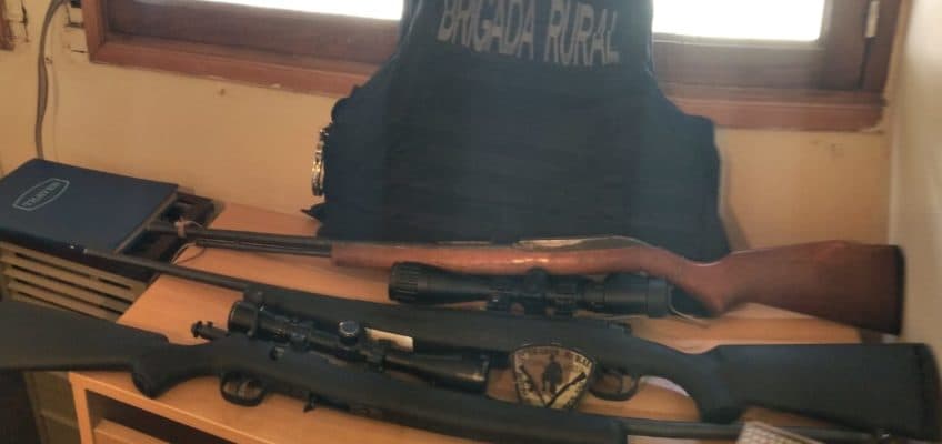 Secuestran armas de fuego en un operativo en la ruta Nº1