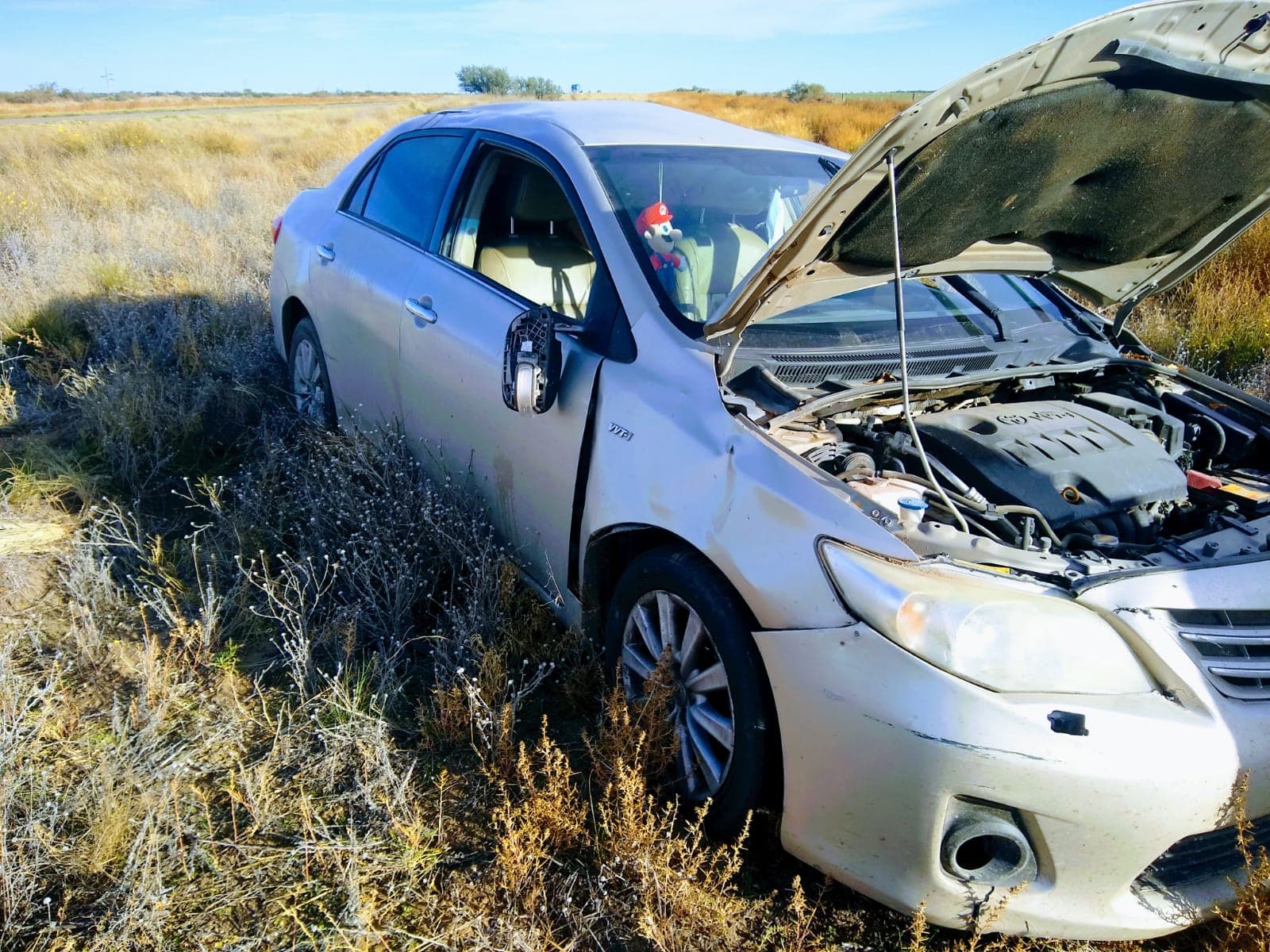 Volcó a 30 kilómetros de Patagones y el conductor recibió sólo golpes