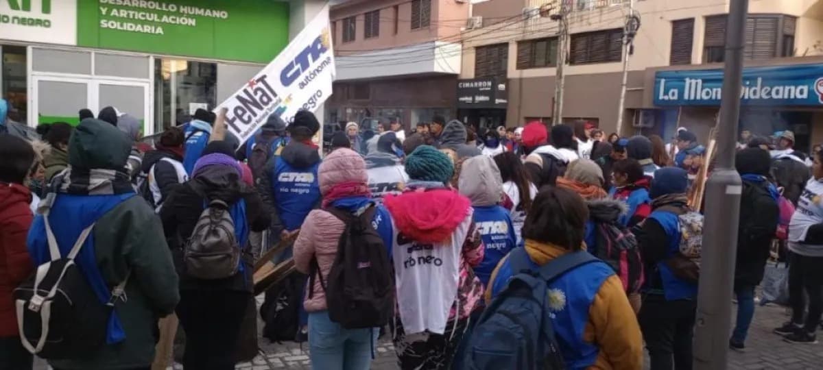 En Río Negro la CTA reclama entrega urgente de alimentos y una inyección de recursos a asalariados y desempleados