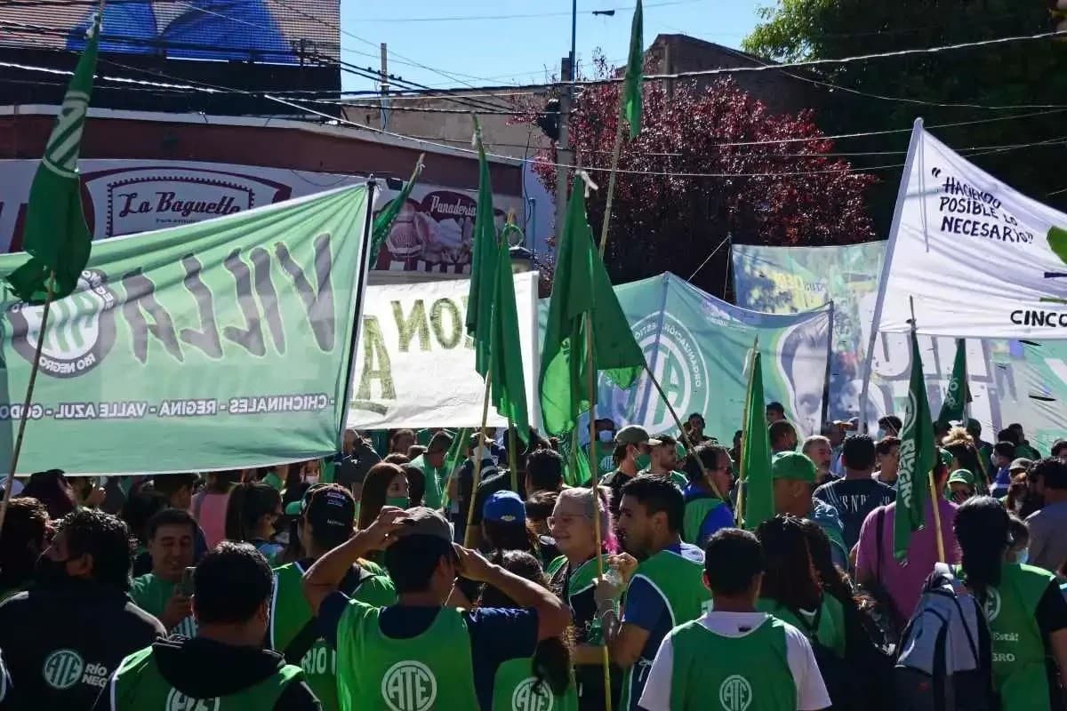 ATE Río Negro adhiere al paro nacional y este lunes habrá movilizaciones y protestas