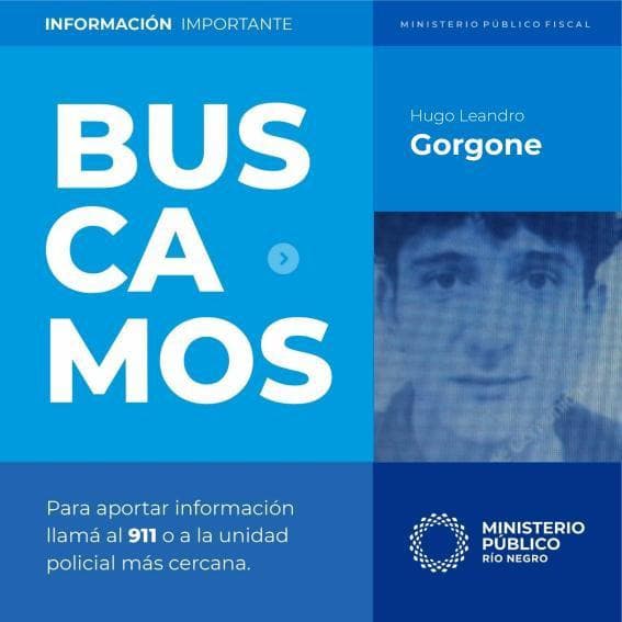 Se dispuso la aplicación del protocolo de búsqueda de personas para dar con el paradero de Hugo Leandro Gorgone