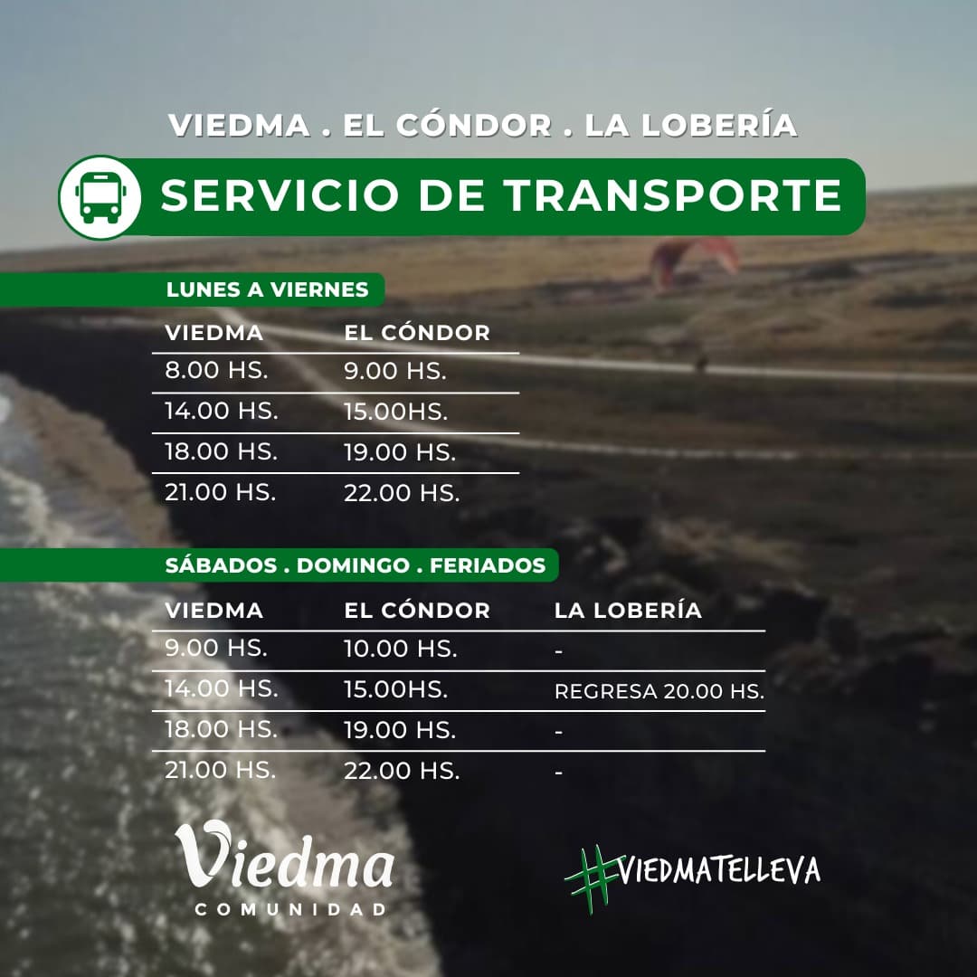 El municipio presentó el nuevo sistema de colectivos para el balneario El Cóndor