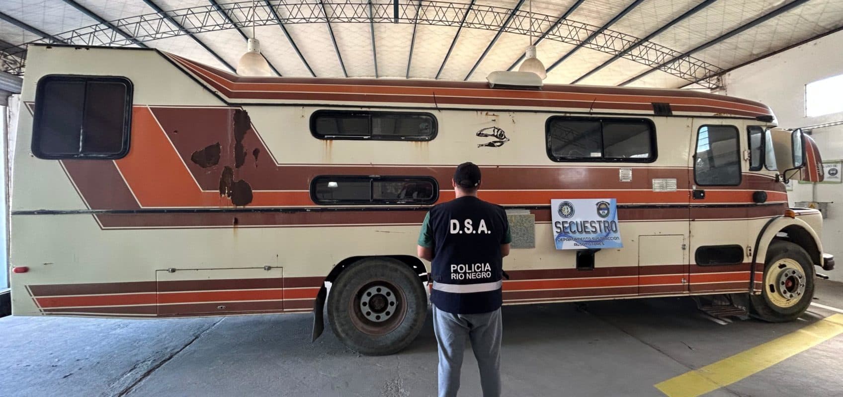 En la Planta de Verificación de Viedma la Policía secuestró un motorhome