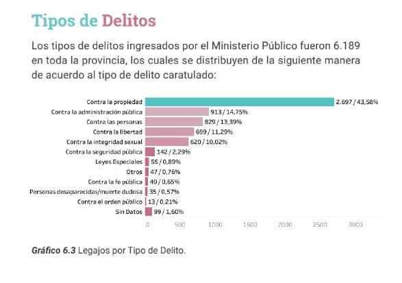 Aumentaron un 19% los delitos en Rio Negro durante el 2024 en comparación con el 2023