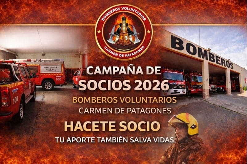 Se lanzó la campaña de socios de los Bomberos Voluntarios de Patagones
