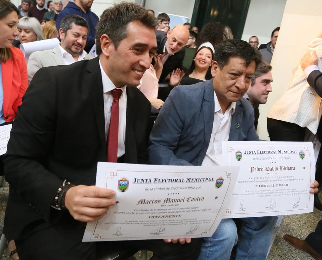 Castro asume el domingo a las 20 horas como intendente de Viedma