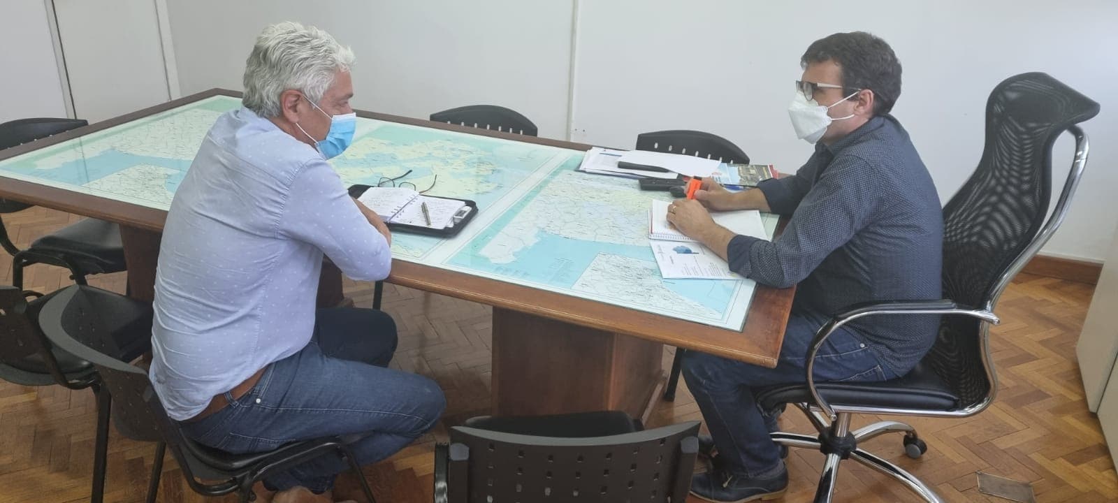 Zara se reunió con el Jefe de Gabinete del Ministerio de Infraestructura de la Provincia, Franco Laporta