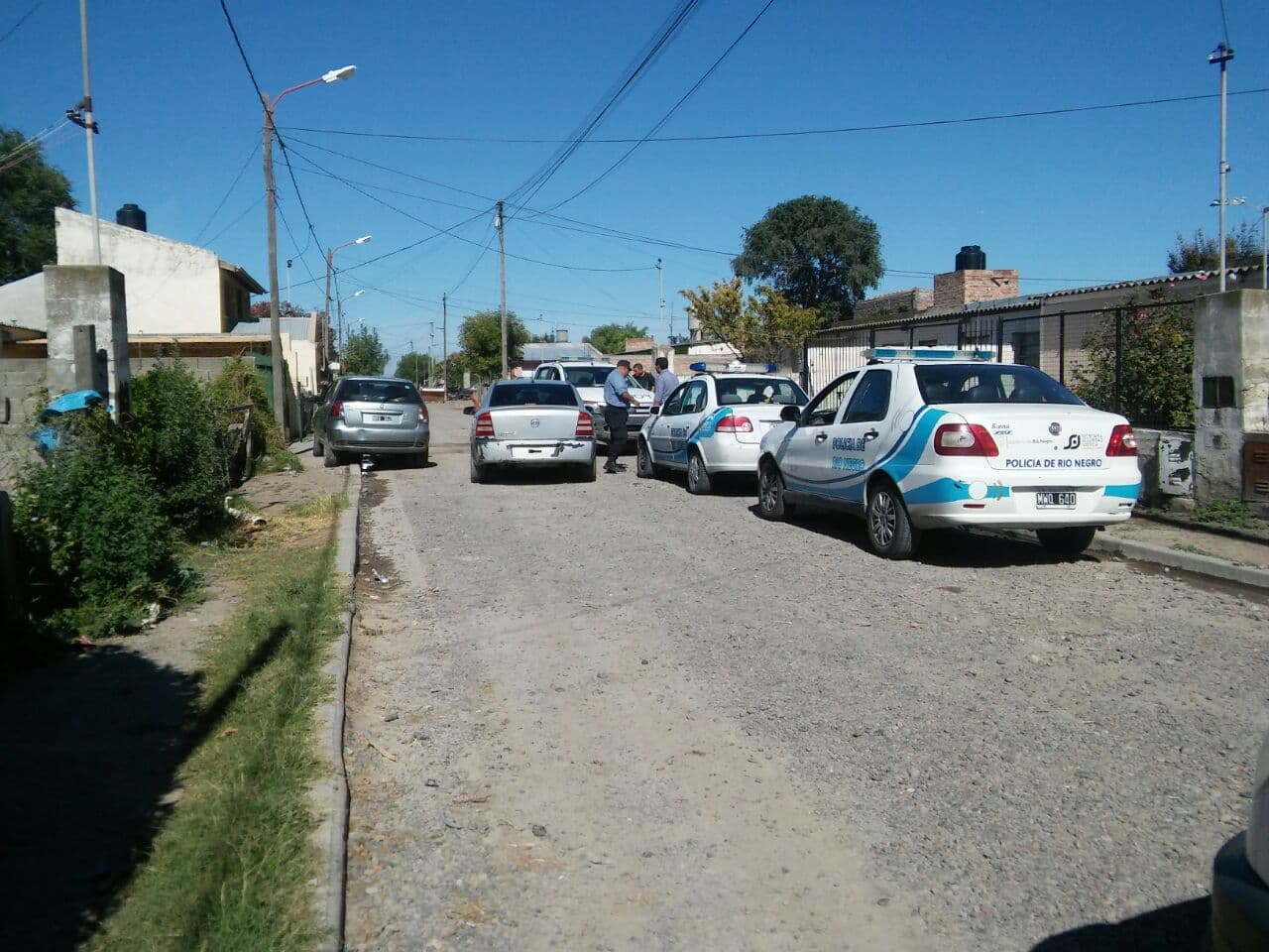 Robo, persecución, detenido y allanamiento