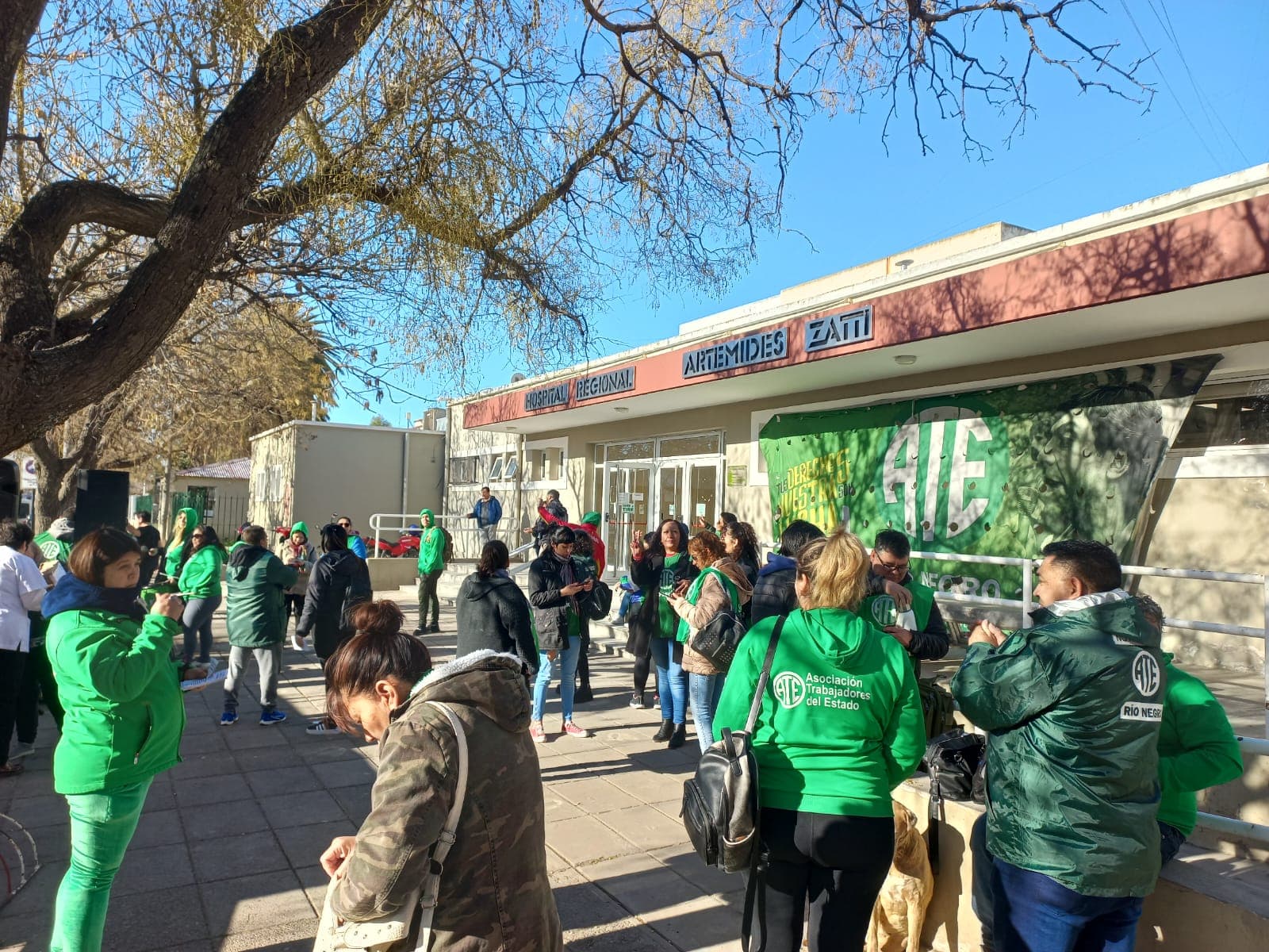 Protesta del gremio ATE en todos los hospitales de la provincia