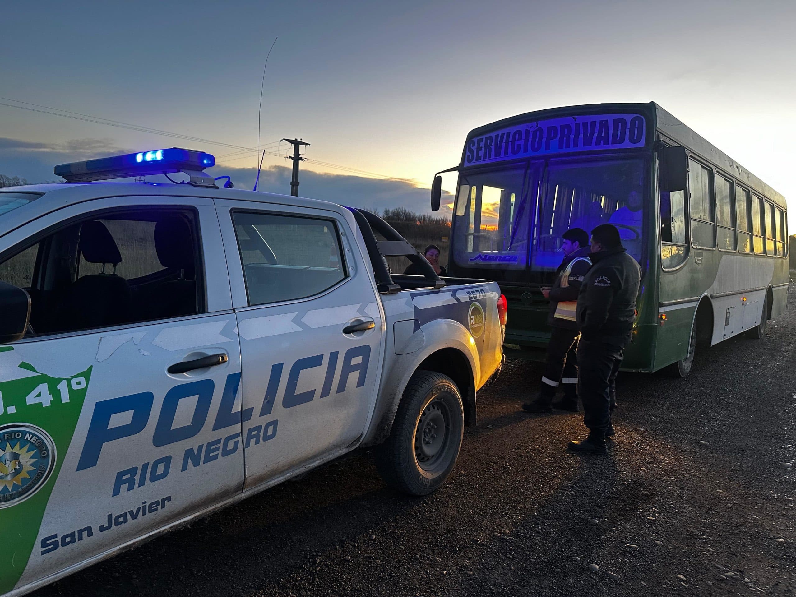 Secuestran un colectivo en San Javier por evadir un control y transportando gente sin autorización