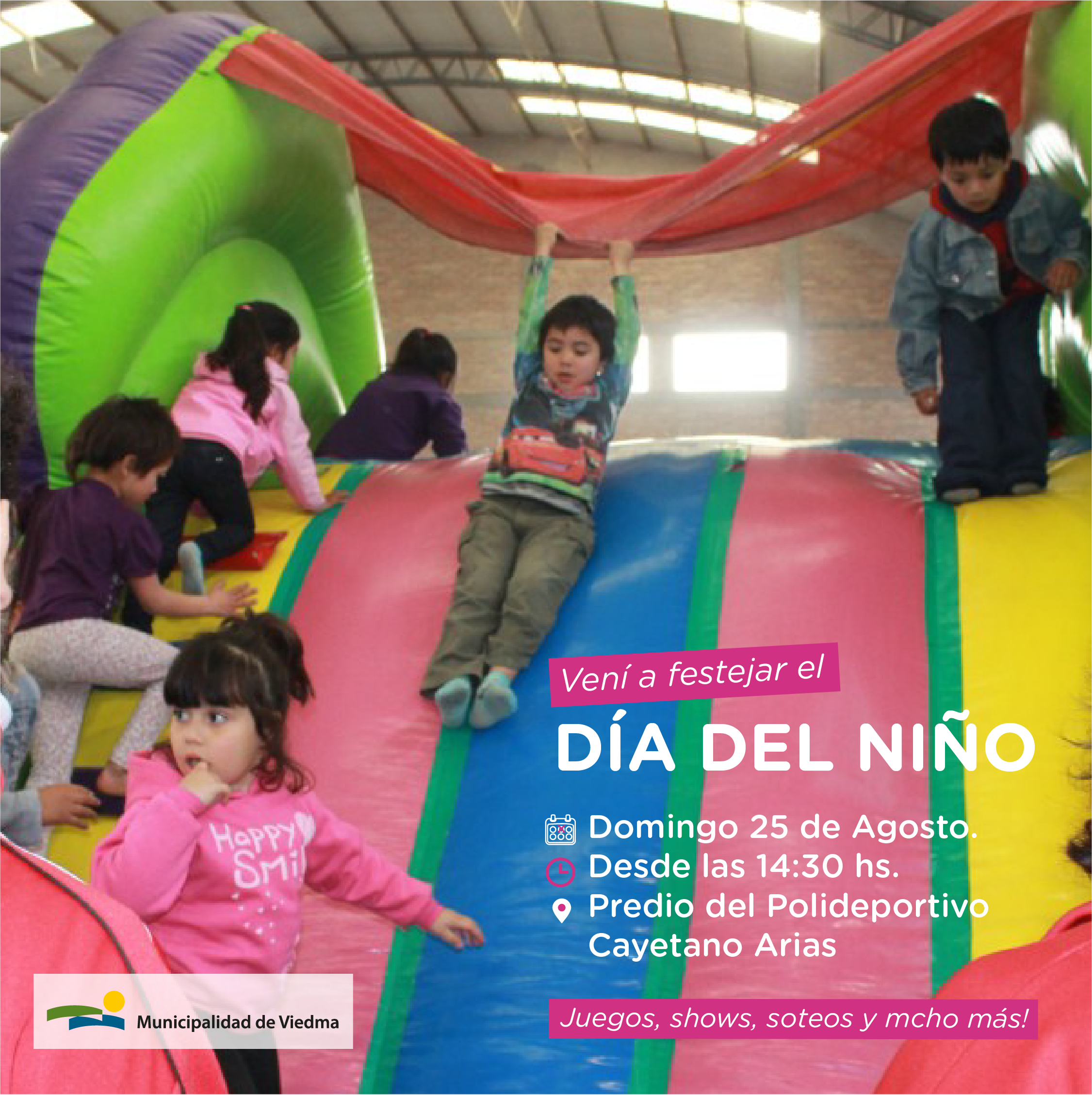 El 25 de agosto en Viedma se celebrará el Día del Niño en el Ángel Cayetano Arias