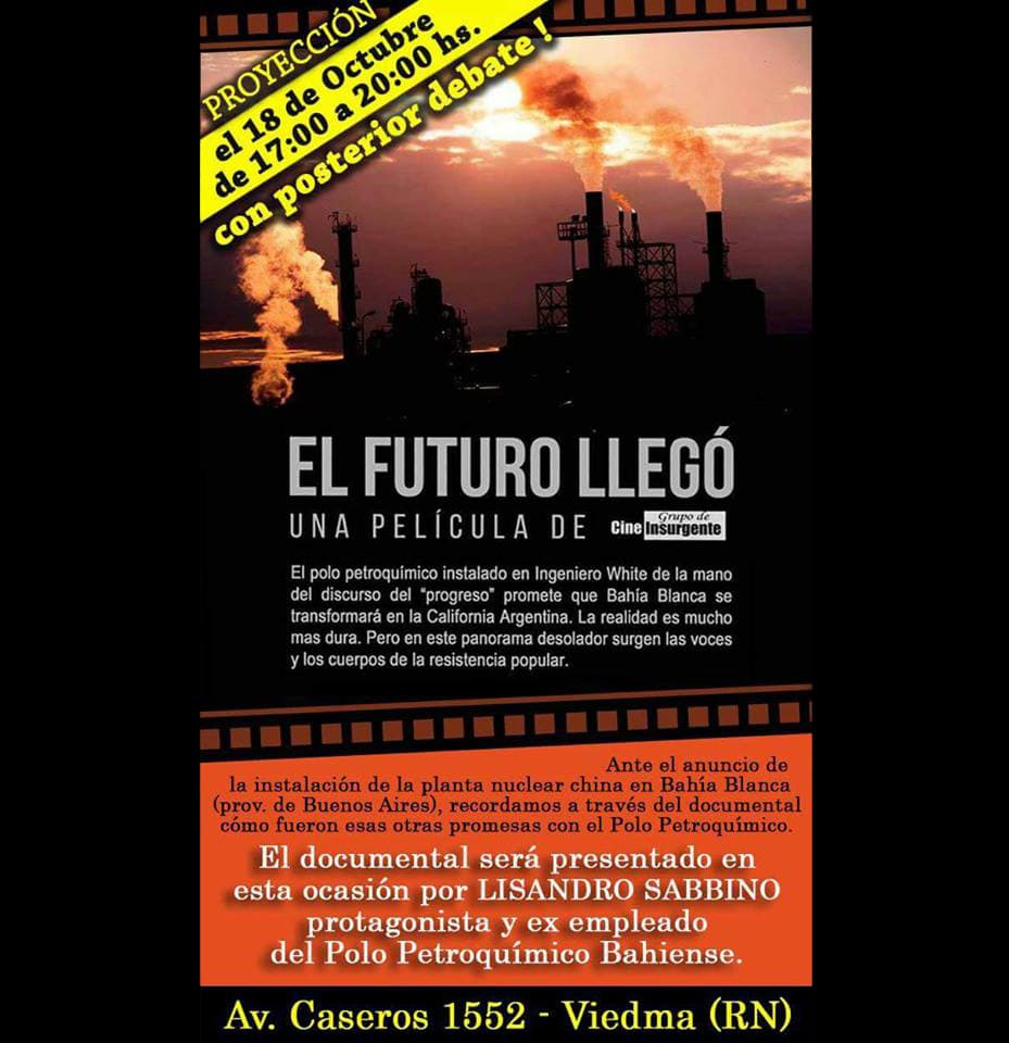 La Asamblea No Nuclear invita a vecinos a la proyección de la película «El futuro llegó»