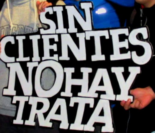 Este lunes se realizó una muestra de prevención contra la trata de personas en la Plaza Alsina